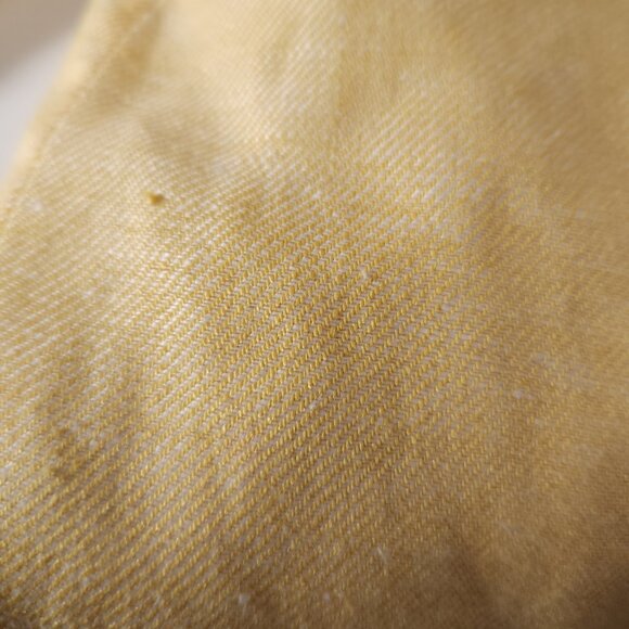 Talbots Womens Petite Linen Blazer 12P Yellow Lined Office Career Spring - Picture 10 of 15